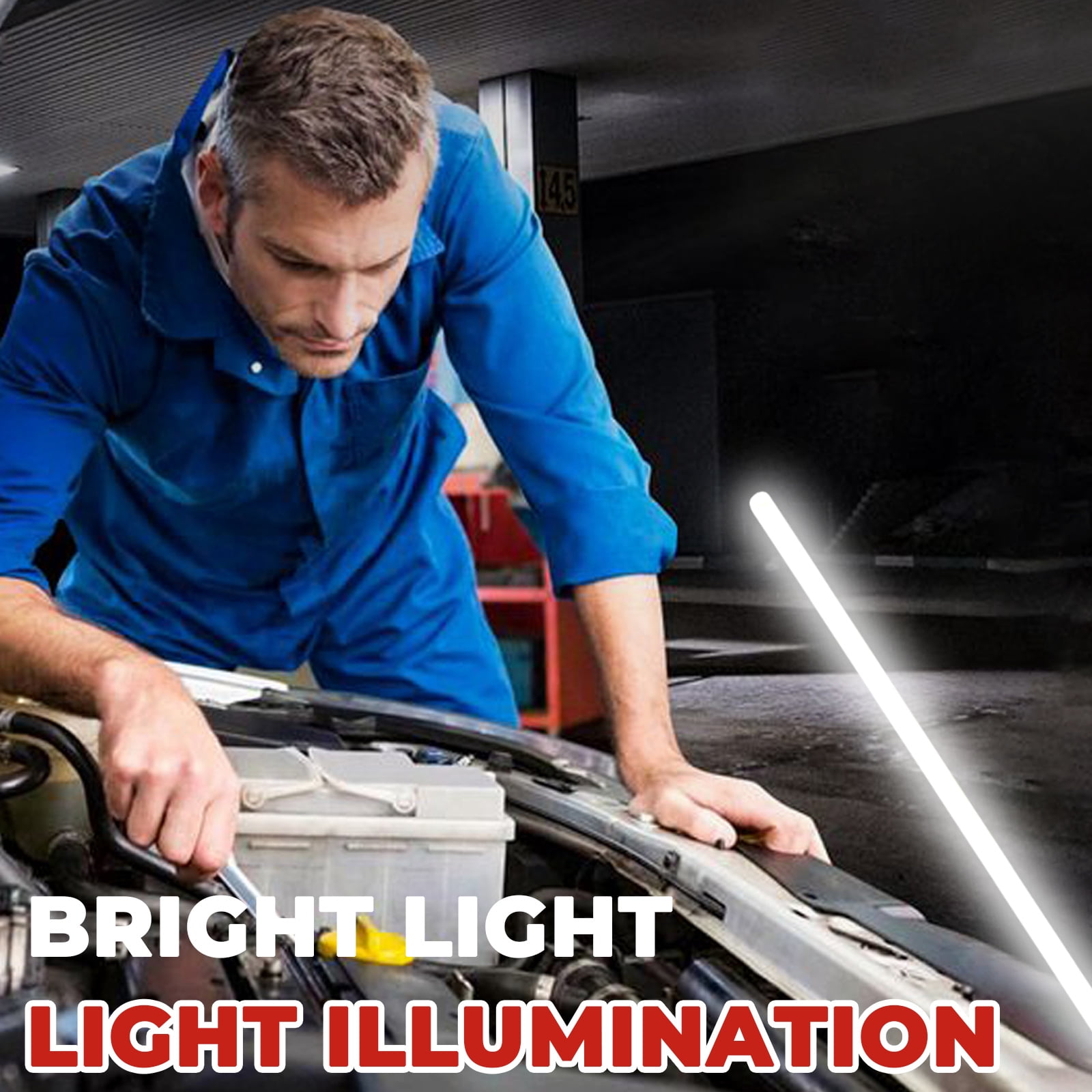 2Pcs Flexpro LED Flashlight Stick 29 Inch Flexible Work Light For Car Repair And Tight Space Lighting