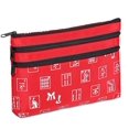 thumbnail image 1 of Mah Jongg Red and Silver 3 Zipper Mah Jong Monedero para tarjeta Mahjong Mah Jongg Direct 132650, 1 of 1