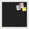 thumbnail image 2 of PinPix 15x15 Custom Cork Bulletin Board Modeco Hex W B Poster Board Has a Fabric Style Canvas Finish, Framed in Modeco Hex W B, by ArtToFrames (PinPix-1730), 2 of 5