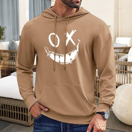 MKLEKYY Pull-Over pour Femmes Mode Décontractée pour Hommes, Pull à Capuche à Manches Longues avec Cordon de Serrage