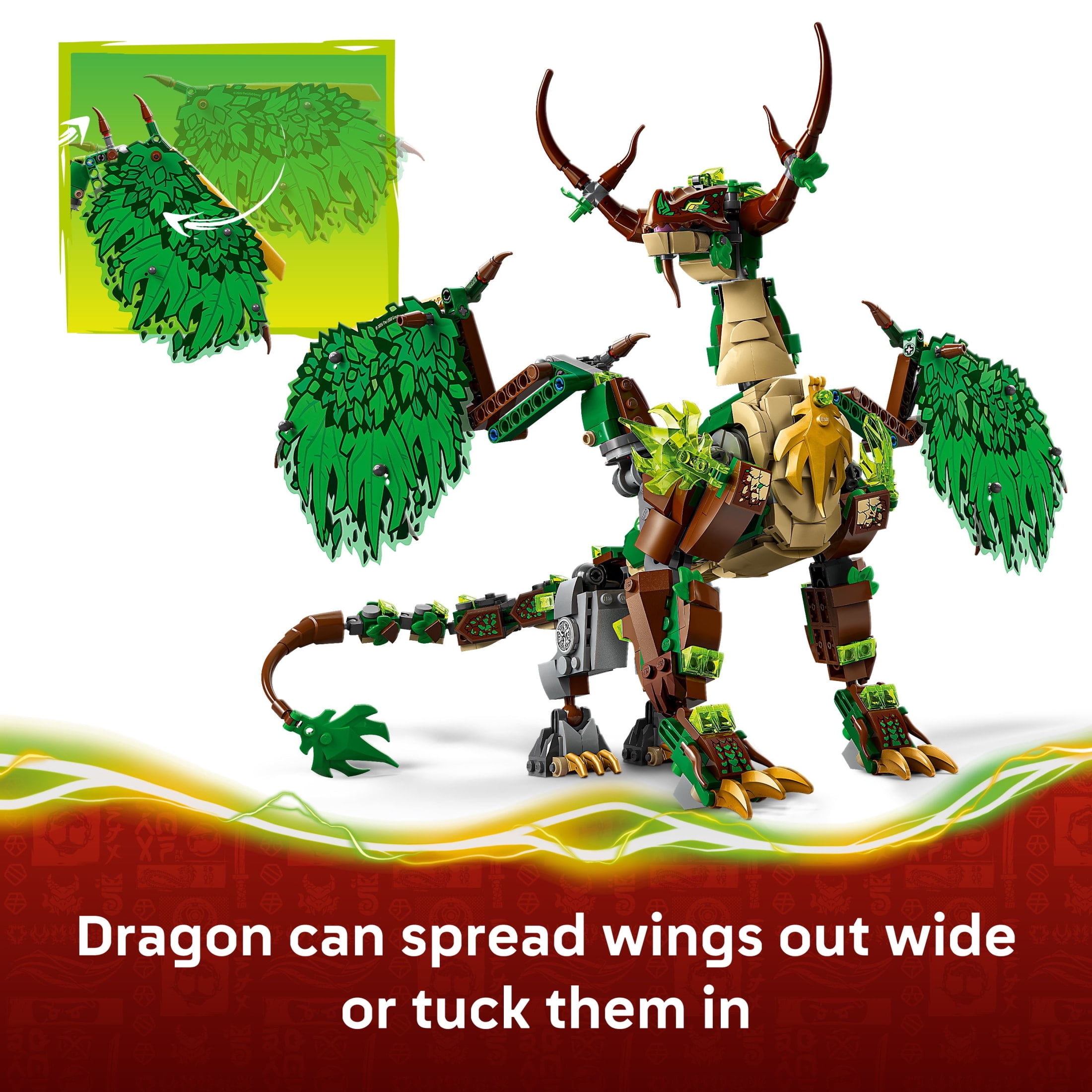 LEGO, Building Toy, 71859, Poseable Dragon & Minifigures - Walmart.com