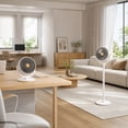 thumbnail image 5 of Adjustable Height Air Circulation Fan, 3 Modes Desk/Floor/Standing Turbine Fan, Quiet Rechargeable Fan for Indoor Home Office Use, 5 of 5
