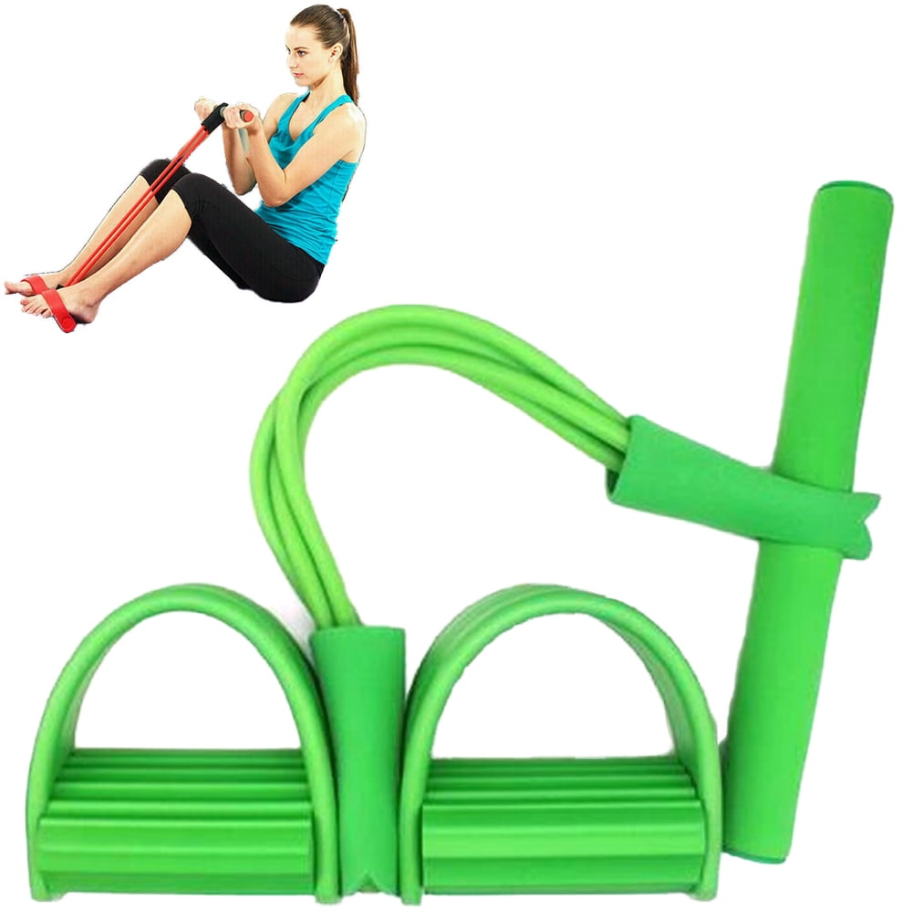 Elastic Sit Up Pull Rope Spring Tension Foot Pedal Abdomen Leg