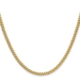 thumbnail image 3 of Auriga Fine Jewelry 14K Yellow Gold 3.5 mm Semi-Solid Miami Cuban Chain Necklace for Mens 20", 3 of 7