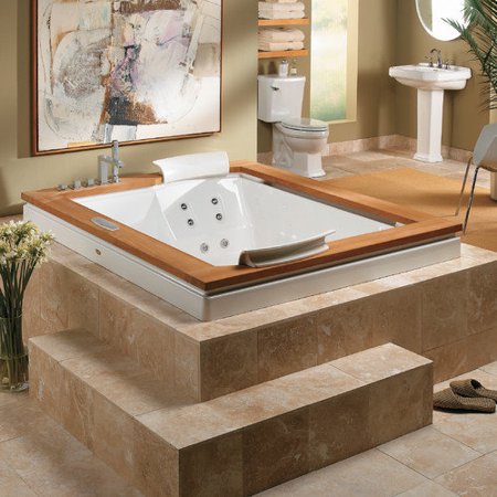 Jacuzzi Fuzion 71.75'' x 59.75'' Whirlpool Tub