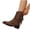 Brown, variant on NOKIO Elegant Women'S Short Boots Retro Women'S Fall Booties Fashion Thick Bottom Heel Women's Boots Breathable Fashion Round Head Heel Women's Shoes Fashionable Women'S Ankle Booties