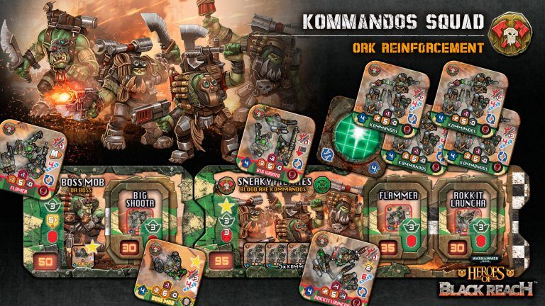 Iello Warhammer 40,000 Heroes of Black Reach: Ork Reinforcement Expansion