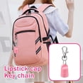 thumbnail image 5 of Keychain Cap for Aquaphor Lip Balm, Cute Lip Balm Cover Keychain Accessory, Creative Practical Gift for Girls Women, Portable Lip Care Organizer,Black, 5 of 5