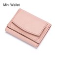 thumbnail image 3 of Carteras de moda Qarigey para mujer Mini cartera extranjera de bolsillo Rosa claro, 3 of 6