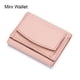 thumbnail image 3 of Carteras de moda Qarigey para mujer Mini cartera extranjera de bolsillo Rosa claro, 3 of 6