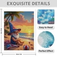 thumbnail image 3 of Diamond Art Kit for Adults, Elderly Wizard Beach Sunset Scene Diamond Painting for Adults Beginners, 5D DIY Diamond Art Painting Kits, Colorful Diamond Painting Craft for Home Decor 12x16, 3 of 7