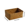 thumbnail image 2 of Woven Storage Basket Desktop Organizer Wicker Bin for Clutter and Home Decor, 2 of 6