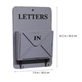 thumbnail image 3 of Organizador de correo de madera para colgar en la pared, porta llaves y cartas, 3 of 7