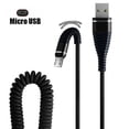 thumbnail image 1 of Klonfd Micro USB Fish Tail Spring Durable Cable Data Fast Charging For Android Phone, 1 of 3