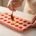 thumbnail image 5 of Silicone Round Ice Ball Mold for Boba Mooncake Soap, 24-Hole 0.79in Spherical Ice Tray with Lid, DIY Craft Mold for Chocolate Filling, White, 5 of 5