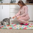thumbnail image 3 of Pioneer Flower Floral Print Pattern Kitchen Rugs Sets Of 2,Anti Fatigue Kitchen Mat Rugs Non Slip Washable,Decorative Kitchen Floor Mats for Kitchen,Sink,Laundry,17"x30"+17"x47", 3 of 7
