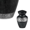 thumbnail image 2 of Perfect Memorials Navy Leaves Keepsake Cremation Urn, 2 of 3