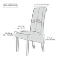 Milk Silk Fabric Stretch Household Hotel Dining Chair High Back Chair