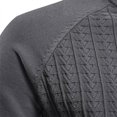 thumbnail image 4 of Gibobby Suéter ligero hombre Suéter de cuello alto para hombre, estilo informal, de punto trenzado, para hombre(Gris oscuro,M), 4 of 5