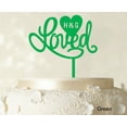 thumbnail image 1 of Loved Wedding Cake Topper Personalized Initial Name Cake Topper Cake Decoration Option Available 6-7 Inches Wide, 1 of 1