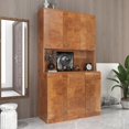 thumbnail image 2 of Tcbosik Wardrobe Armoire Closet,70.87" Tall Storage Cabinet with Adjustable Shelves, Kitchen Pantry Cupboard Cabinet (Brown), 2 of 9