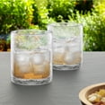 thumbnail image 2 of Artland Iris 90oz Handcrafted Pitcher & 14oz Double Old Fashion Glasses (Set of 4) - Lead-Free Bubble Drinkware for Elegant Dining & Serving - Ideal for Water, Cocktails, Juice, Gatherings (Clear), 2 of 5