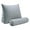 Velvet-sliver Gray, variant on Daneey Reading Pillow for Bed Adult, Back Pillow for Bed Sitting Up, Back Support Pillow, White, 23.5 * 8 * 20IN