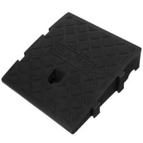 Nomive Curb Ramp Black Color Portable Lightweight Heavy Duty Plastic Driveway Curb Ramps for Low Cars,Motorcycle Ramp,Curb Ramps (2.75 inch High)