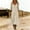 *Beige, variant on Women's V Neck Long Sleeve A Line Maxi Dress,Casual Loose Vacation Flowy Tunic Dress Coffee,Women's Plus XL