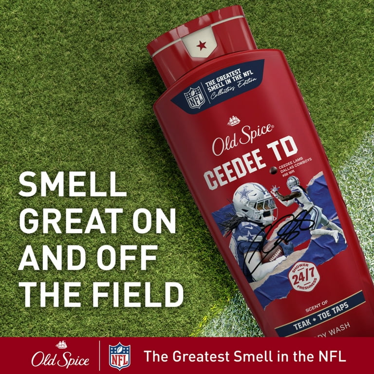 Old Spice Body Wash for Men, NFL Collection, CeeDee Lamb TD, Teak