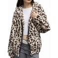 thumbnail image 1 of Veste Courte en Fausse Fourrure pour Femmes, Col Châle en Peluche, Cardigan, Blanc m, 1 of 9