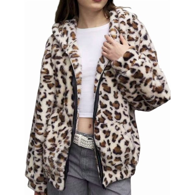 Veste Courte en Fausse Fourrure pour Femmes, Col Châle en Peluche, Cardigan, Blanc m