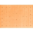 thumbnail image 1 of Ahgly Company Indoor Rectangle Solid Orange Modern Area Rugs, 2' x 3', 1 of 1