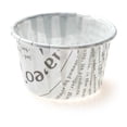 thumbnail image 3 of Panificio 2 oz Round Newsprint Paper Medium Baking Cup - Pleated - 2 1/4" x 2 1/4" x 1 1/2" - 200 count box, 3 of 11
