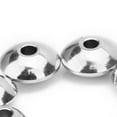 thumbnail image 3 of 50 Pieces Solid Stainless Steel Spacer Beads Jewelry Bead Charm Spacers for Jewelry Making Bracelets, 3 of 8