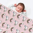 thumbnail image 5 of Gresahom Unicorn Throw Blanket for Girls Teen, Soft Plush Flannel Blanket Unicorn Rainbow Gift for Kids, Lightweight Fleece Blanket for Birthday Children's Day Graduation Travel(60"x80"), 5 of 7