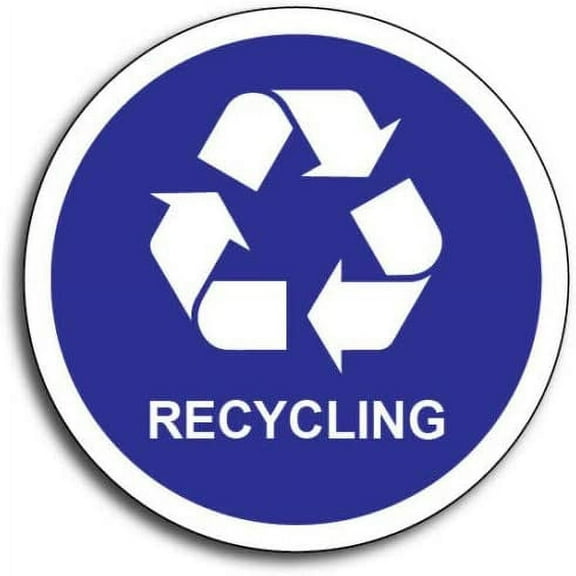 Recycle Trash Clean Decal Sticker Home Office School Recycling Renew and Reuse