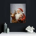 thumbnail image 4 of Nawypu  'Santa and Reindeer  by Makiko, Canvas Wall Art,, 4 of 4