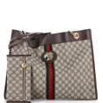 thumbnail image 2 of Pre-Owned Rajah Chain Tote GG Coated Canvas Large By Rebag, 2 of 7