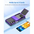 thumbnail image 3 of COOYA Funda tipo cartera para Samsung Galaxy A16 de 6.7 pulgadas, color morado, 3 of 7