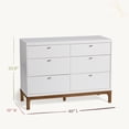 thumbnail image 6 of Little Seeds Laurel 6-Drawer Dresser , White/Acorn, 6 of 15