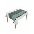 thumbnail image 2 of Green Gray White Tablecloth Rectangle Table Cloth 60x84, Waterproof Tablecloth Outdoor Table Cloth, Country Vintage Gradient Wooden Plank Washable Table Cover for Kitchen Dinning Party, 2 of 8
