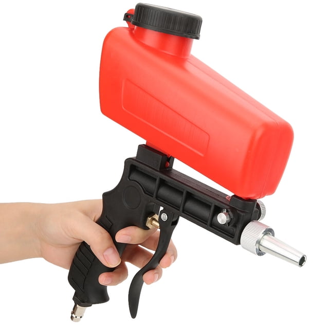 Mini pistola de chorro de arena neumática portátil de mano con entrada de aire de 1/4 pulg.