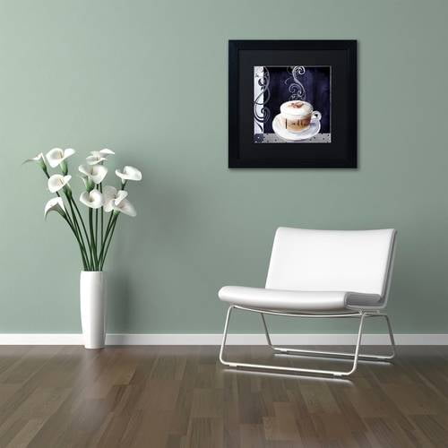 Trademark Fine Art "Cafe Blue II" Canvas Art by Color Bakery Black Matte, Black Frame