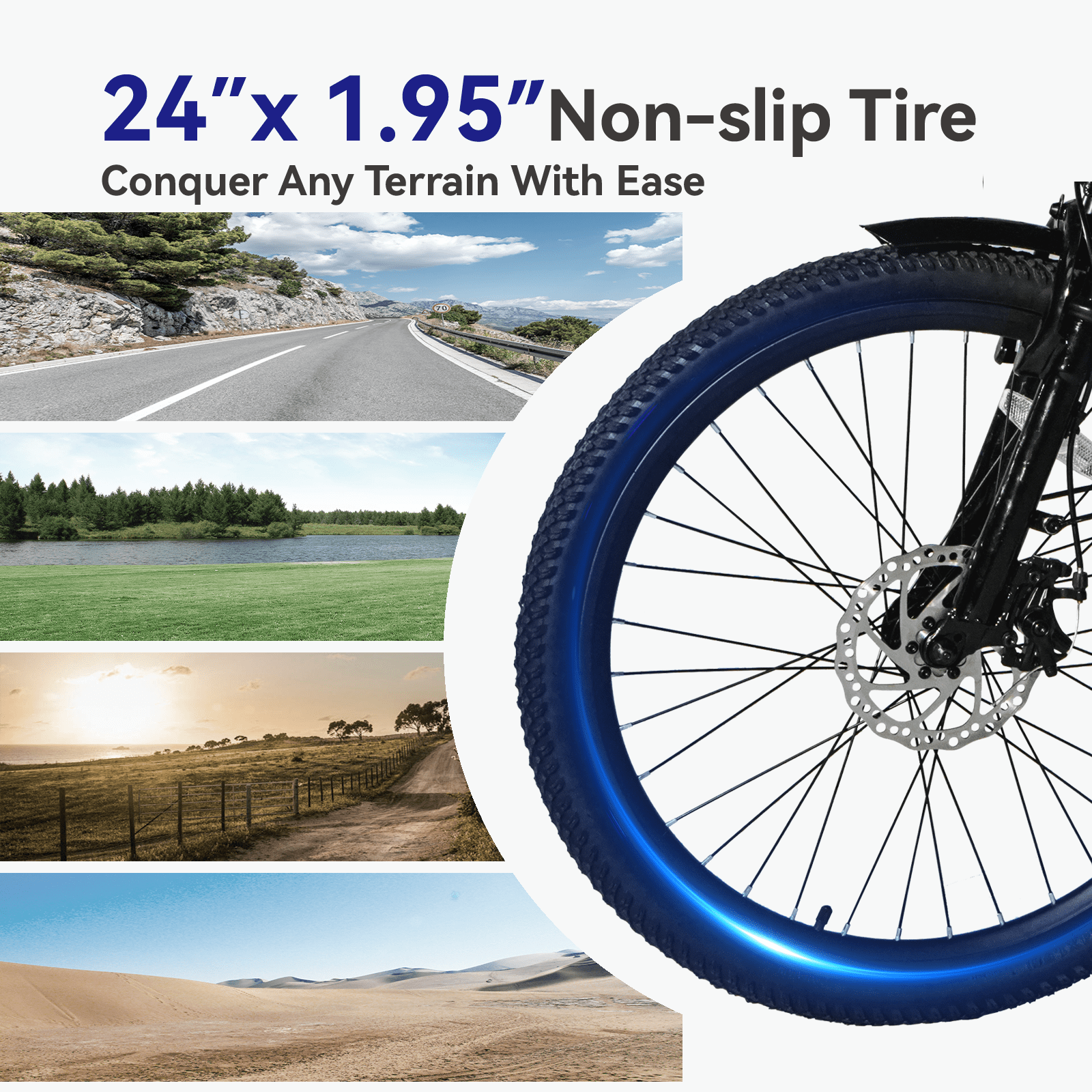 24 Inch Cruiser Electric Bike, E-Bike for Adults, Ebike with 960WH Removable Battery, Step Through Ebike for Women Men,City Electric Bicycle,for City Commute