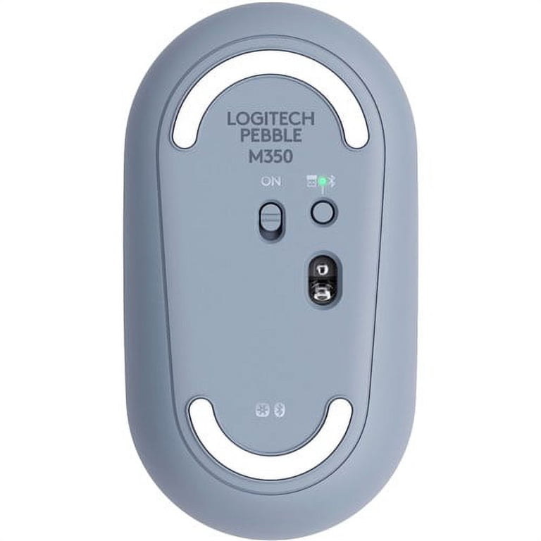 Logitech Pebble M350 Wireless Mouse - Blue Gray with High 