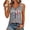 Light Gray, variant on 250th Anniversary Printed Women Shirts Casual 250 Years Of Freedom T Shirt Sleeveless Tshirts Patriotic Tops