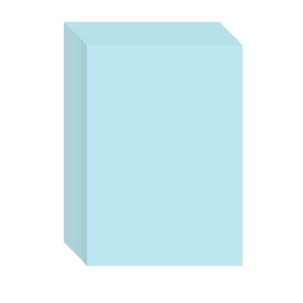 100 hojas de papel de copia en color A4 210x297mm / 8,3x11,7 pulgadas de papel de impresora 70GSM pa Tomshoo Azul