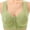 Green, variant on Lixiuxyad Women's Soft Lace Front Closure Bralette Comfortable Wireless Bra Supportive Seamless Underwear For Everyday Wear,Bras for Women Green 36