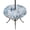 Navy, Blue, White, variant on Round Outdoor Tablecloth with Umbrella Hole and Zipper, Blue Octopus Coastal Tablecloth with Elastic Waterproof, Summer Beach Coral Conch Shell Patio Table Covers for 31" - 35" Picnic Pool Tables